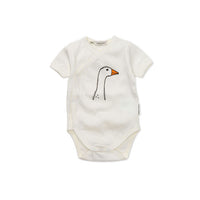 Sproet and Sprout Off White Goose Rib Romper