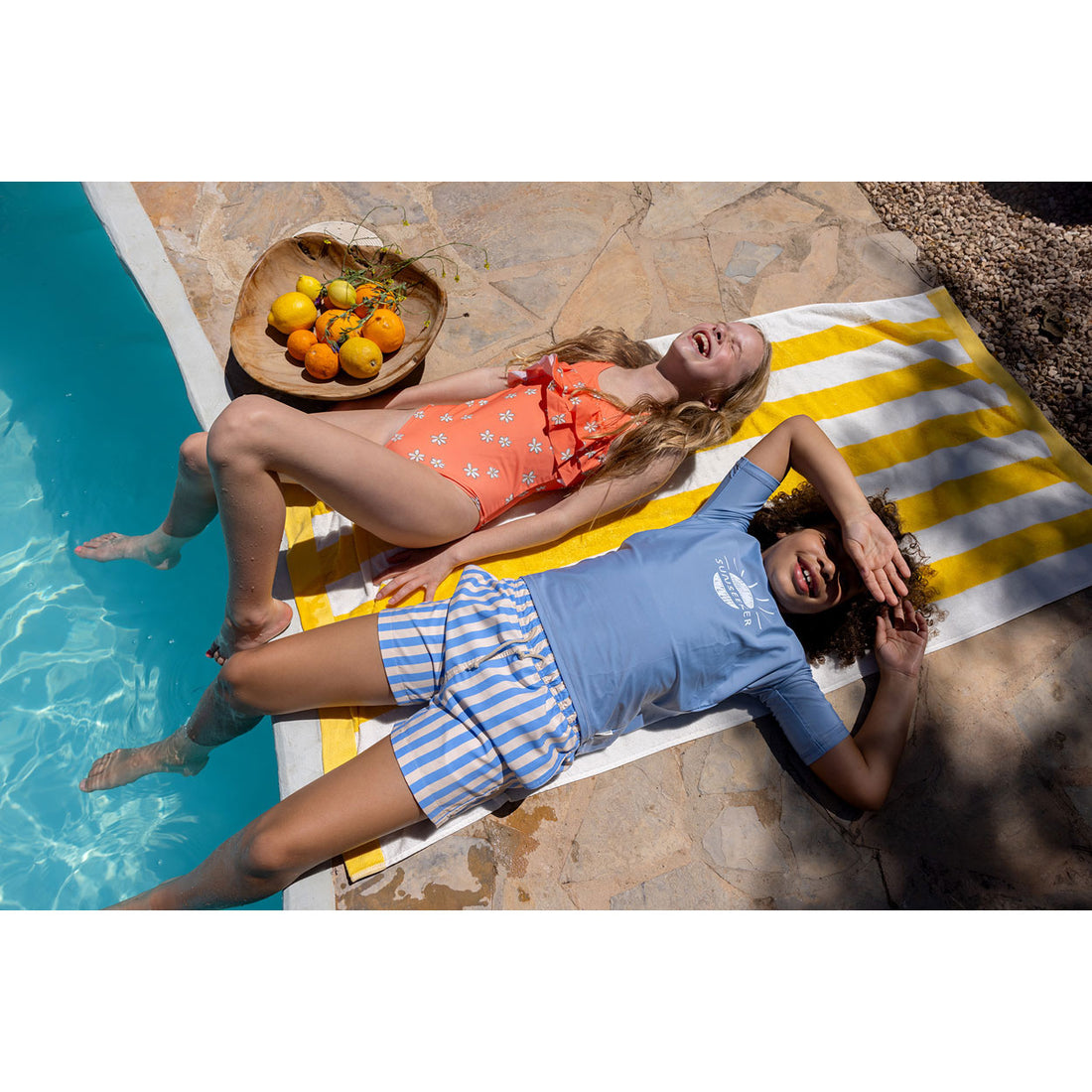 Sproet and Sprout Sesame Jersey Stripes Swim Shorts