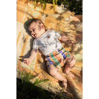 Sproet and Sprout Off White Goose Rib Romper
