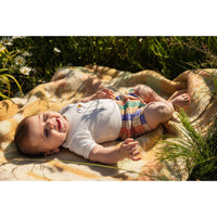 Sproet and Sprout Off White Goose Rib Romper