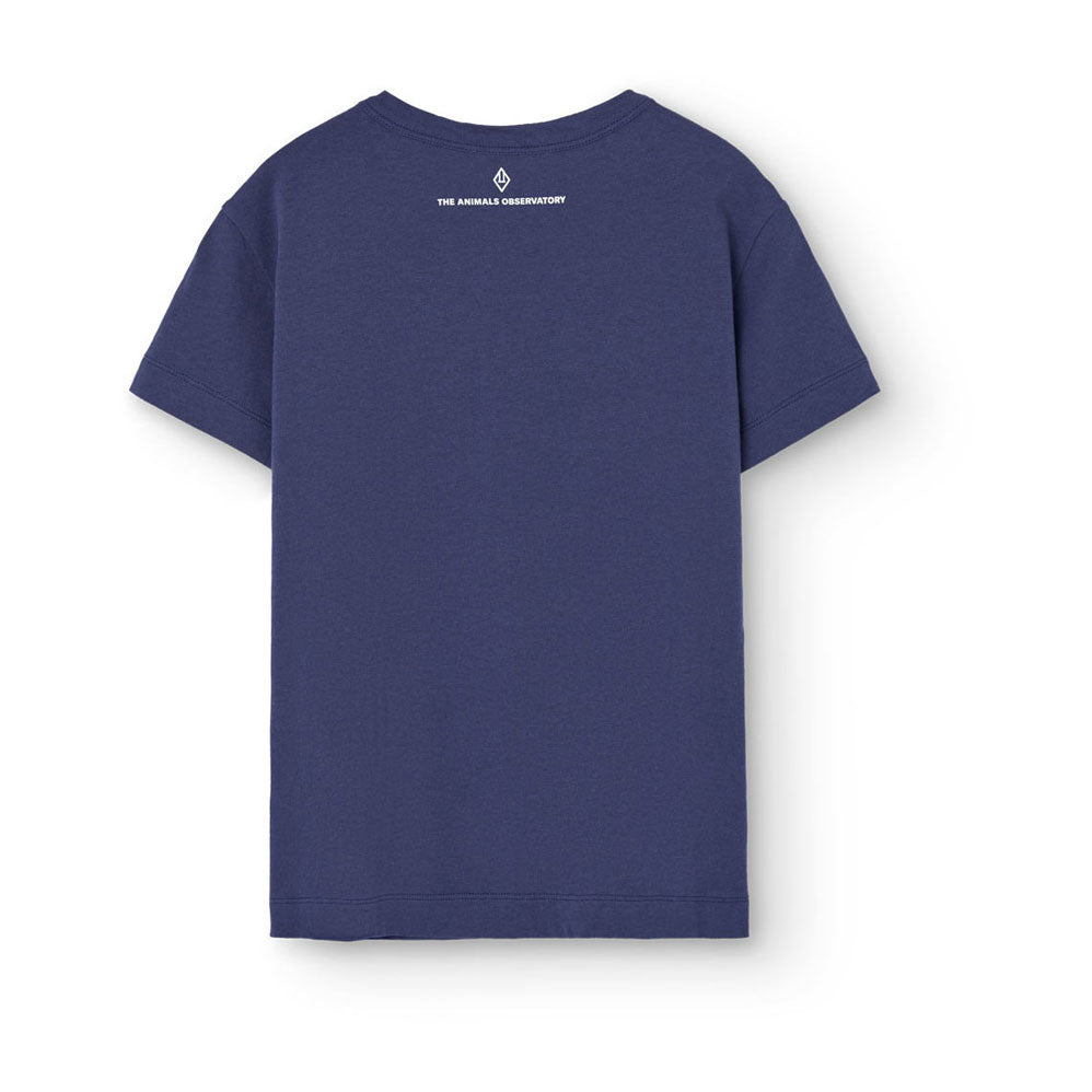 The Animals Observatory Deep Blue Rooster T-Shirt