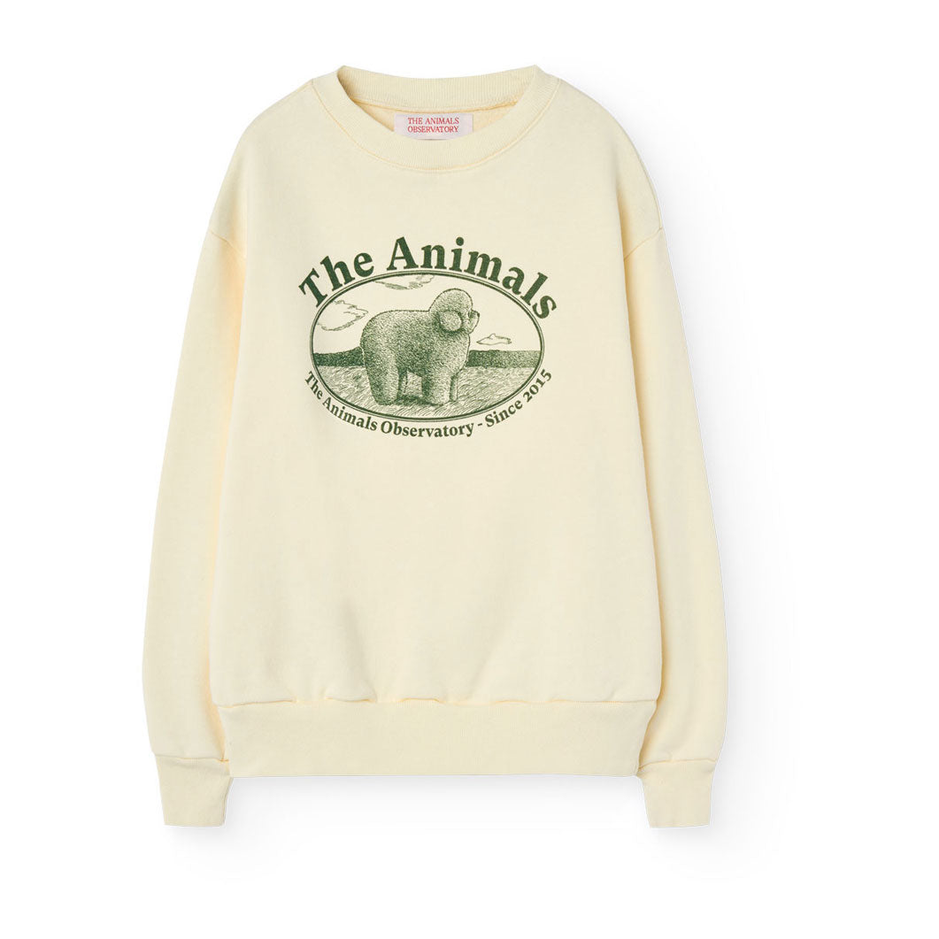The Animals Observatory White Logo Bear Sweatshirt