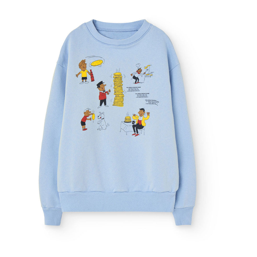 The Animals Observatory Soft Blue Bear Sweatshirt