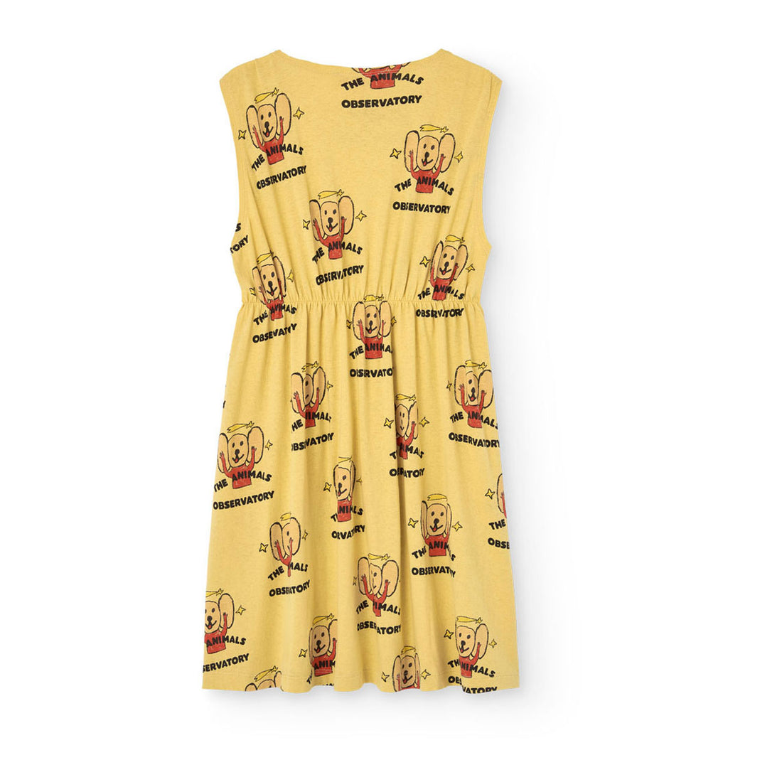 The Animals Observatory Yellow Logo Jersey Marten Dress