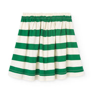 The Animals Observatory White/Green Striped Turkey Skirt