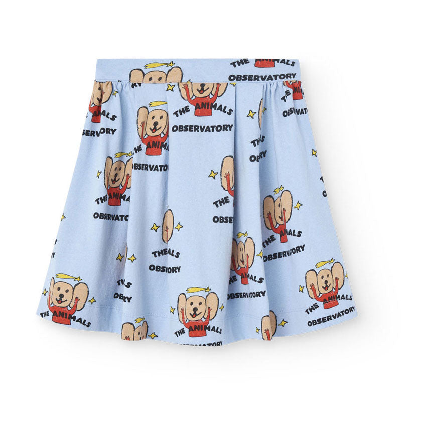The Animals Observatory Soft Blue Printed Turkey Skirt