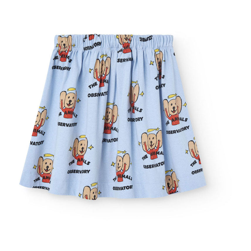 The Animals Observatory Soft Blue Printed Turkey Skirt