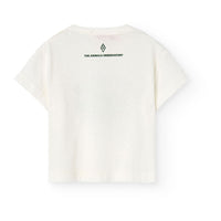 The Animals Observatory White Logo Pangolin Baby T-Shirt