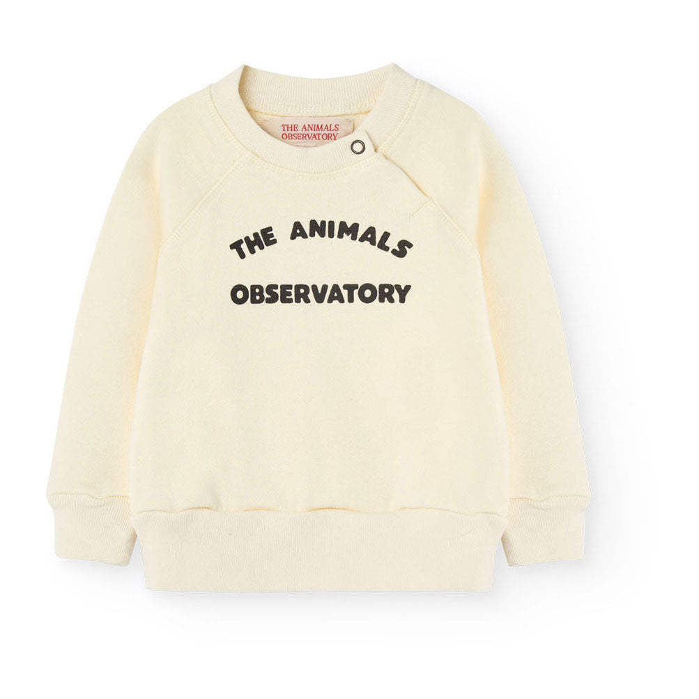 The Animals Observatory White Logo Jackal Baby Sweatshirt