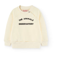 The Animals Observatory White Logo Jackal Baby Sweatshirt