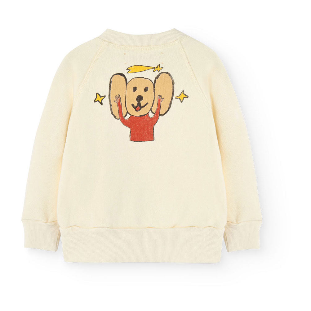 The Animals Observatory White Logo Jackal Baby Sweatshirt