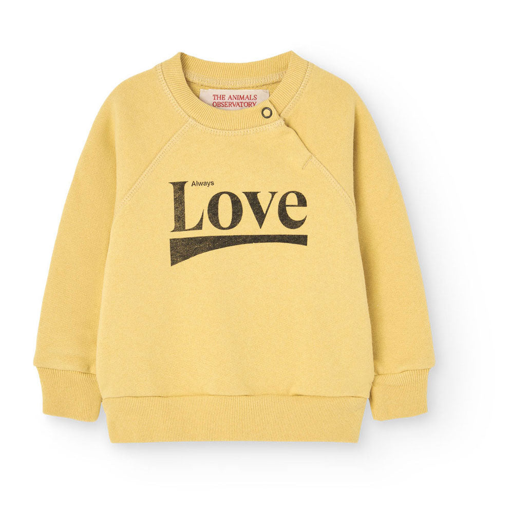 The Animals Observatory Yellow Jackal Baby Sweatshirt