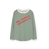 The Animals Observatory Dark Garden Stripe Anteater T-Shirt
