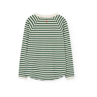 The Animals Observatory Dark Garden Stripe Anteater T-Shirt