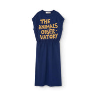 The Animals Observatory Deep Blue Orca Midi Dress