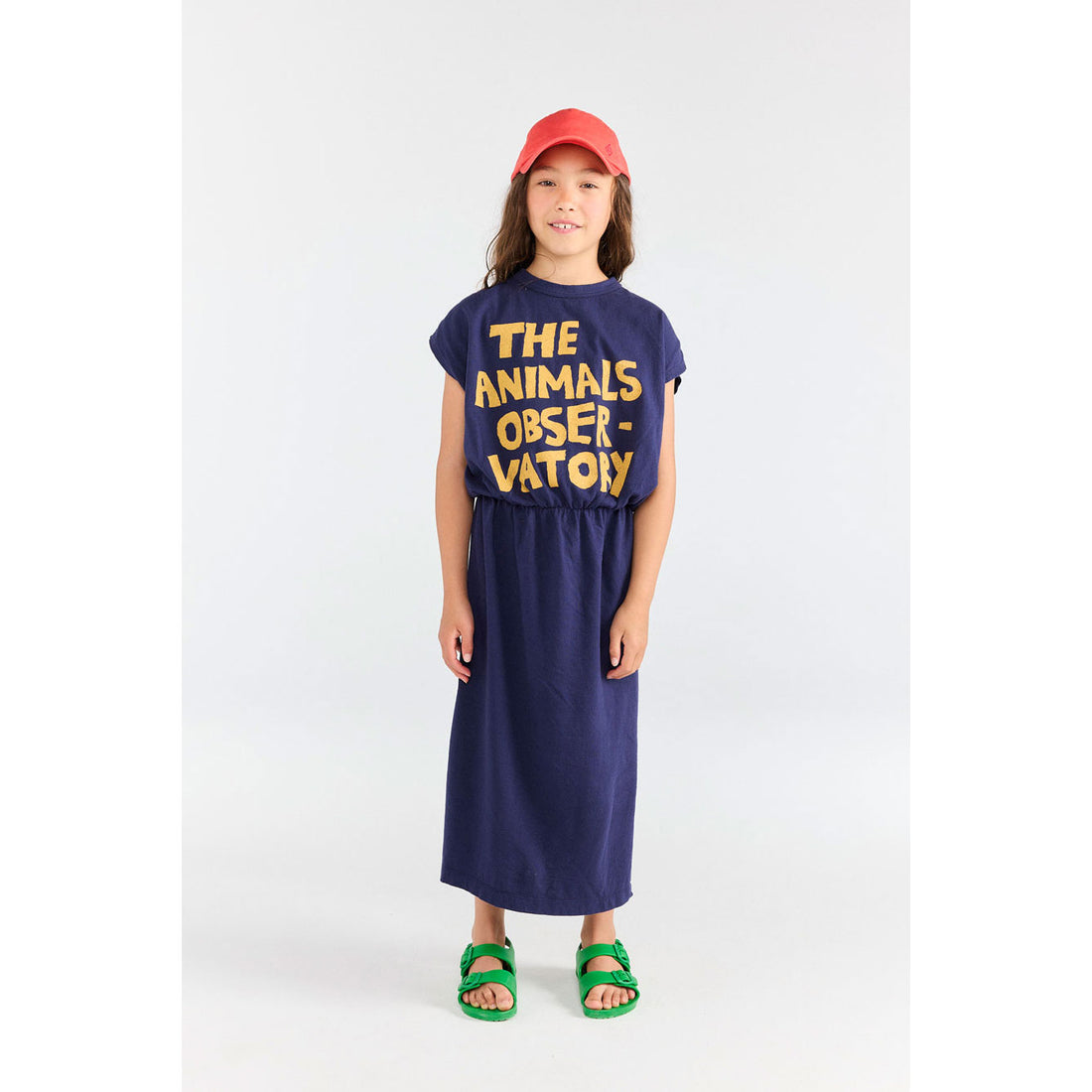 The Animals Observatory Deep Blue Orca Midi Dress