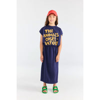 The Animals Observatory Deep Blue Orca Midi Dress