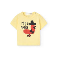 The Animals Observatory Soft Yellow Pangolin T-Shirt