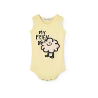 The Animals Observatory Soft Yellow Turtle Bodysuit