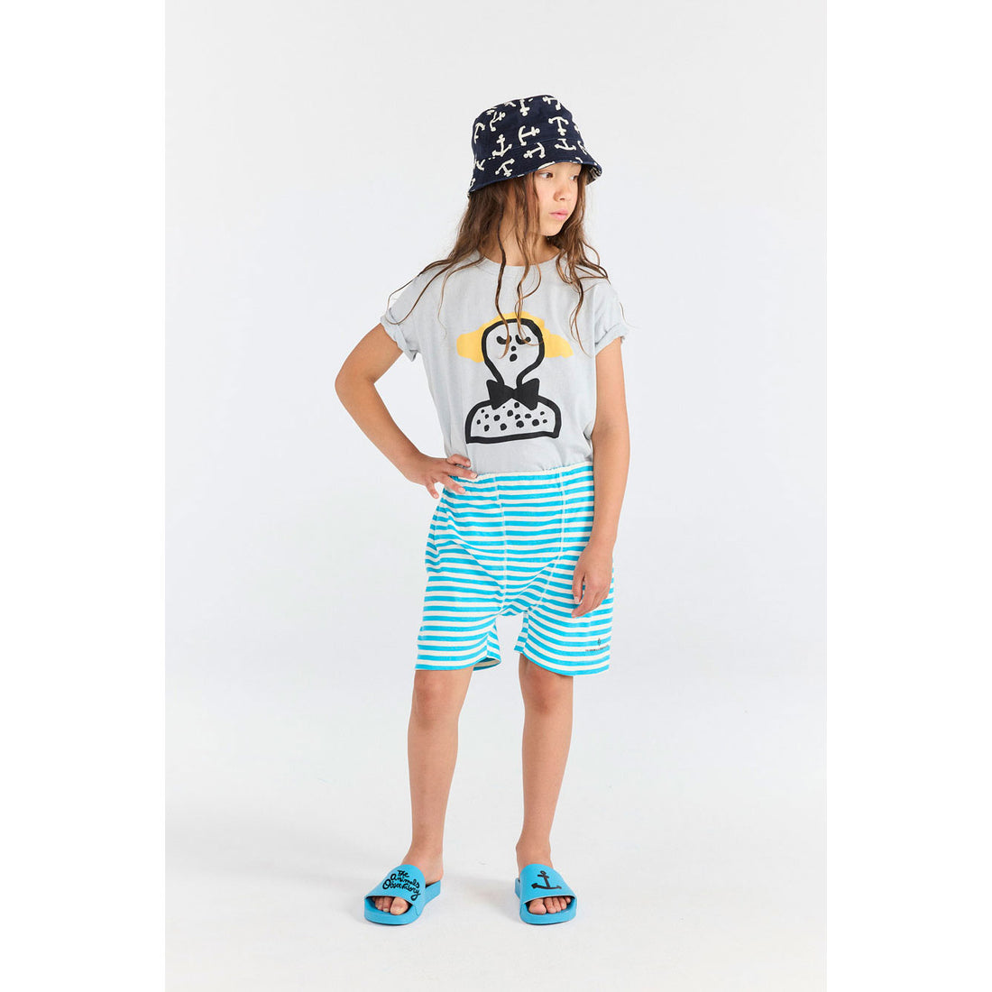The Animals Observatory Blue Rooster T-Shirt