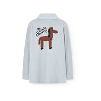 The Animals Observatory Blue Eel Polo Shirt