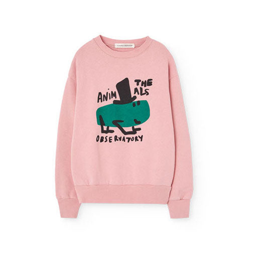 The Animals Observatory Soft Pink Bear Sweatshirt