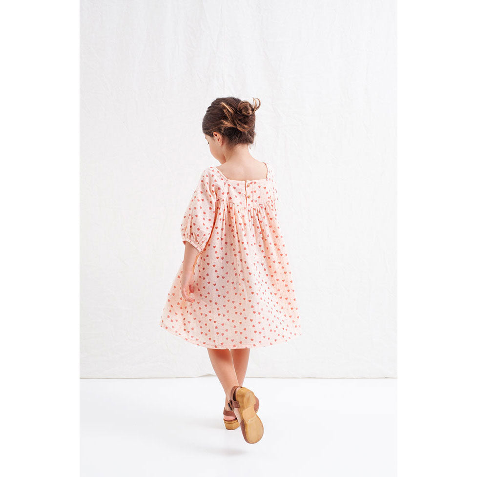 Tocoto Vintage Heart Print Short Dress