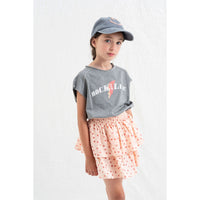 Tocoto Vintage Heart Print Short Skirt