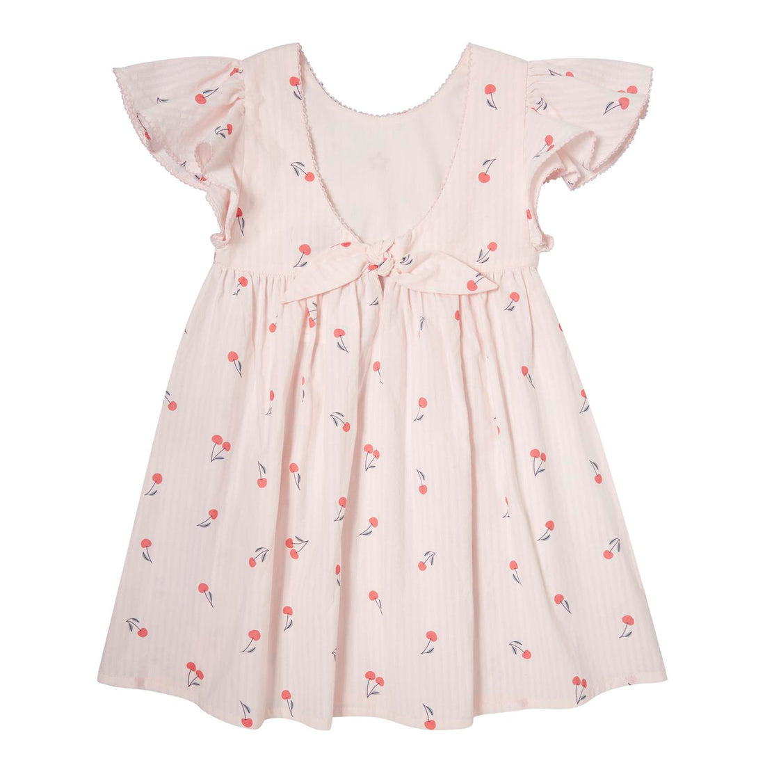 Tocoto Vintage Pink Cherry Print Dress