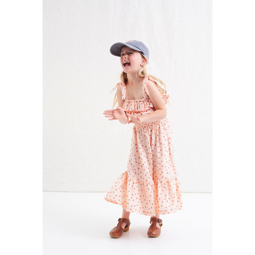 Tocoto Vintage Heart Print Midi Skirt