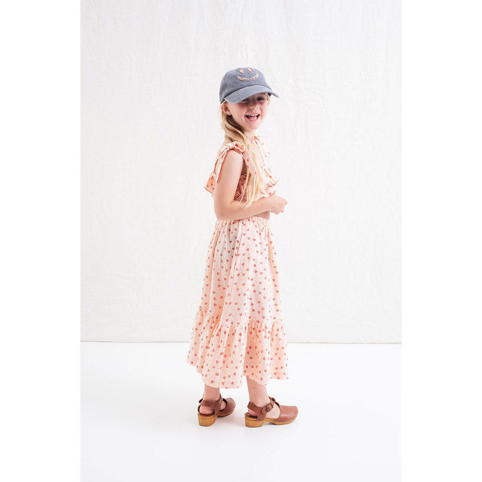 Tocoto Vintage Heart Print Midi Skirt