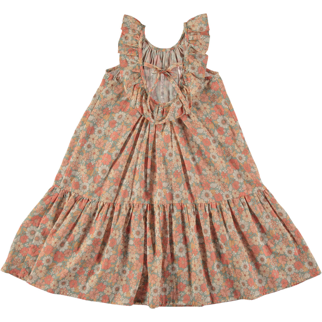 Tocoto Vintage Pink Lurex Long  Floral Dress