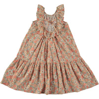 Tocoto Vintage Pink Lurex Long  Floral Dress