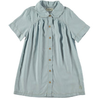Tocoto Vintage Blue Denim Gathered Dress