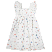 Tocoto Vintage Ivory Flower Print Dress