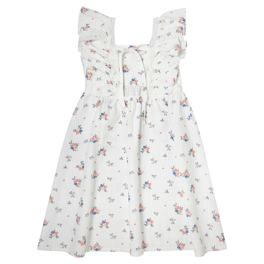 Tocoto Vintage Ivory Flower Print Dress
