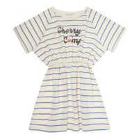 Tocoto Vintage Blue Striped Dress