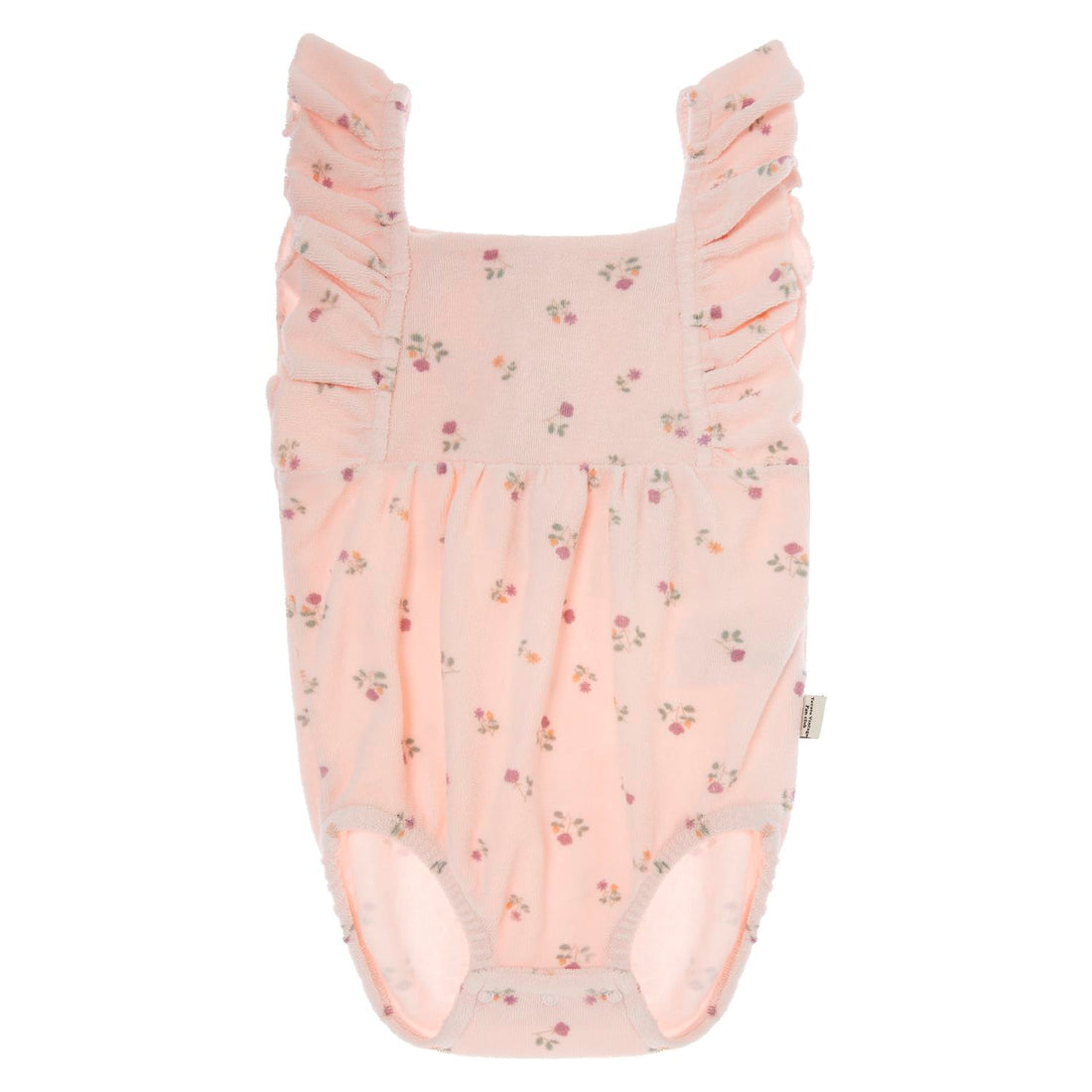 Tocoto Vintage Pink Flower Print Bodysuit