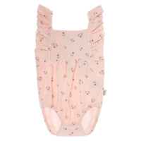 Tocoto Vintage Pink Flower Print Bodysuit