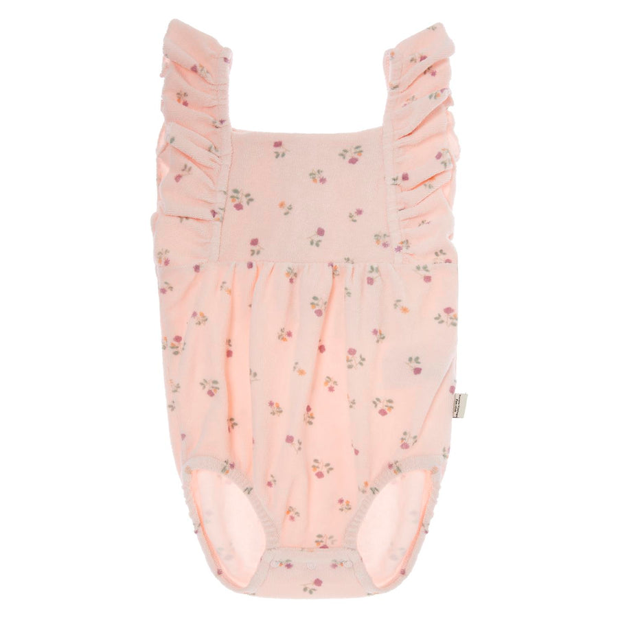 Tocoto Vintage Pink Flower Print Bodysuit