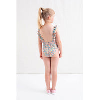 Tocoto Vintage Pink Floral Printed  Swimsuit