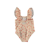 Tocoto Vintage Pink Hearts Grandma Baby Swimsuit