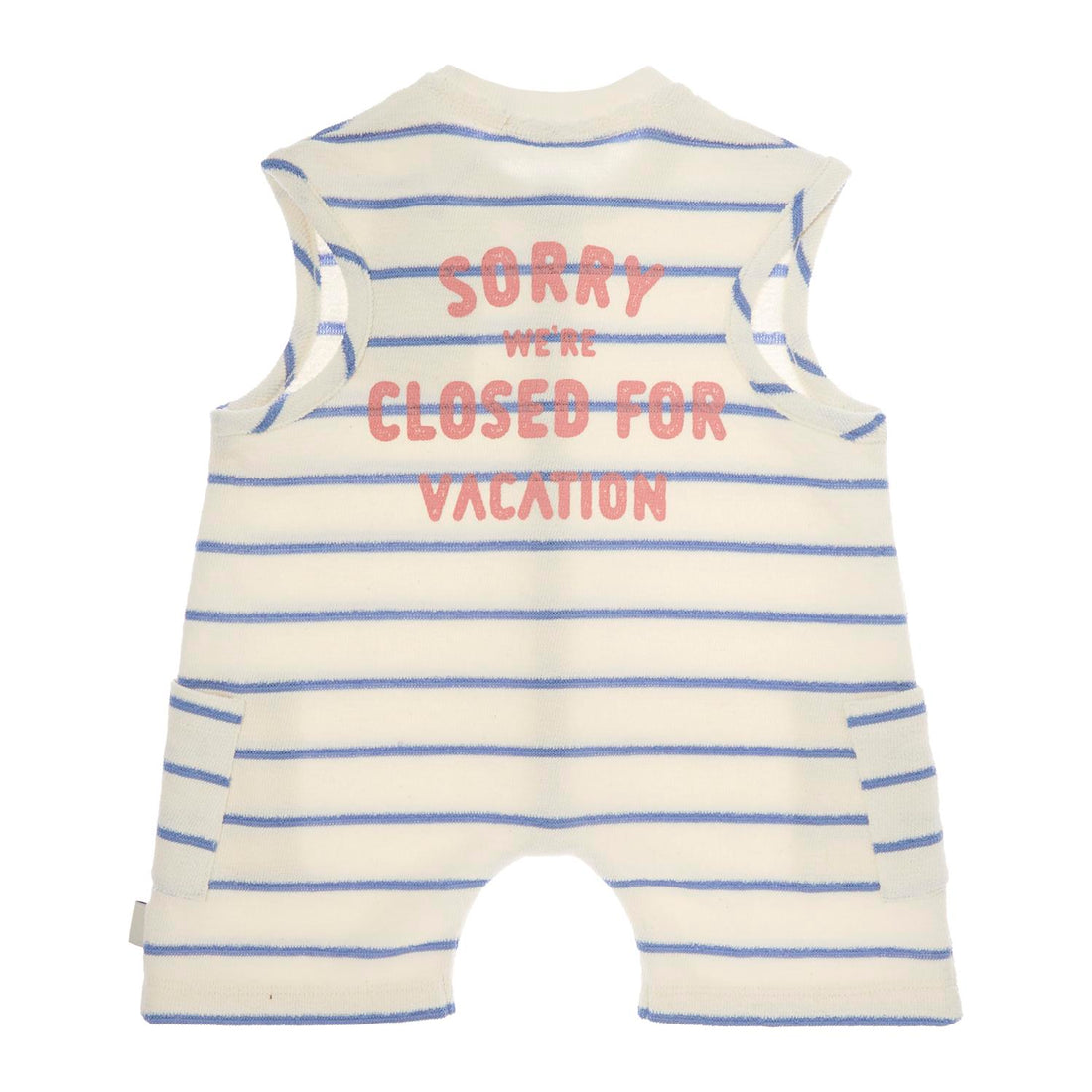 Tocoto Vintage Blue Striped Overalls