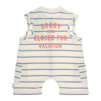 Tocoto Vintage Blue Striped Overalls