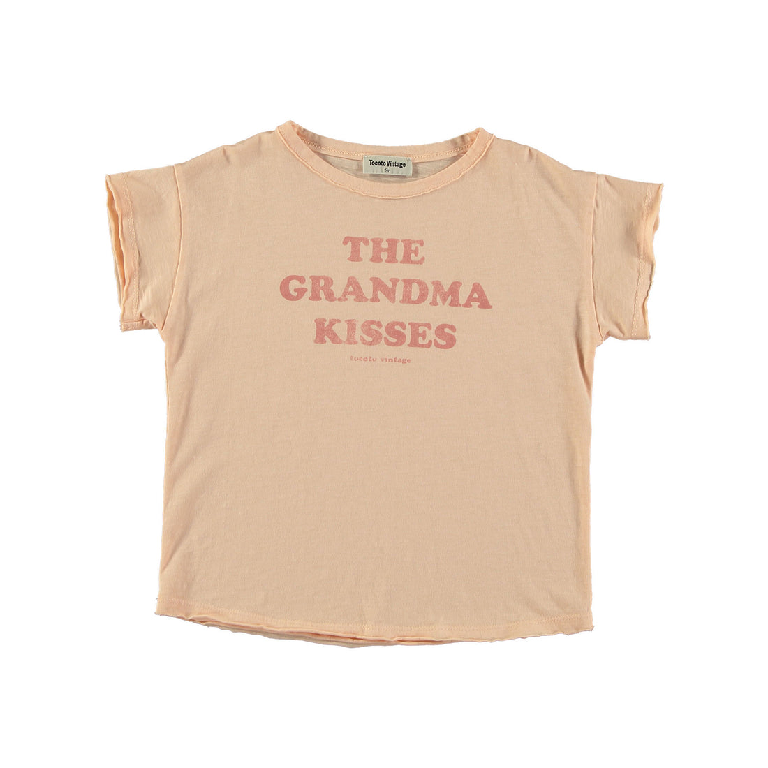 Tocoto Vintage Pink Grandma Kisses Tee