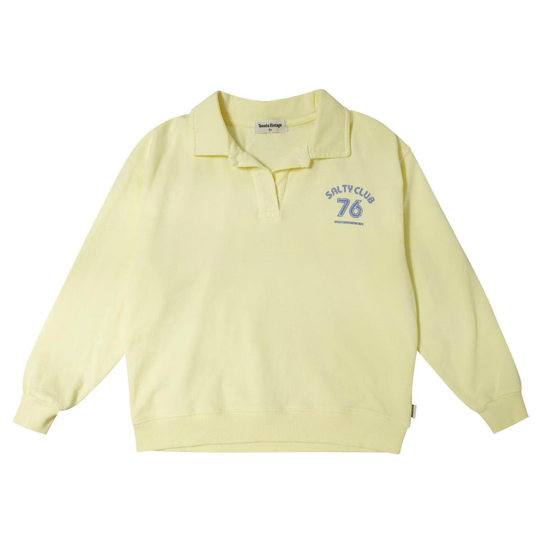 Tocoto Vintage Yellow Polo Sweatshirt