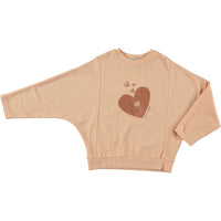 Tocoto Vintage Pink Heart Sweatshirt