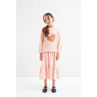 Tocoto Vintage Pink Heart Sweatshirt