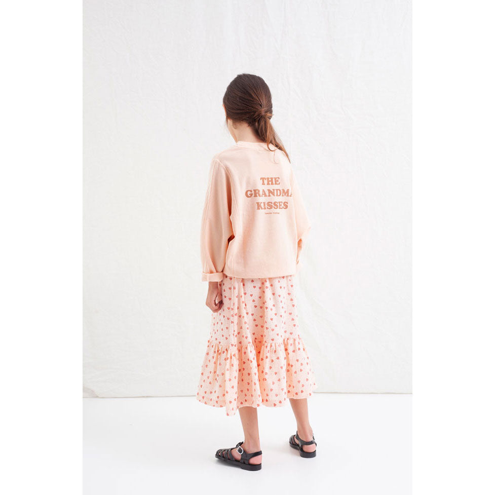 Tocoto Vintage Pink Heart Sweatshirt