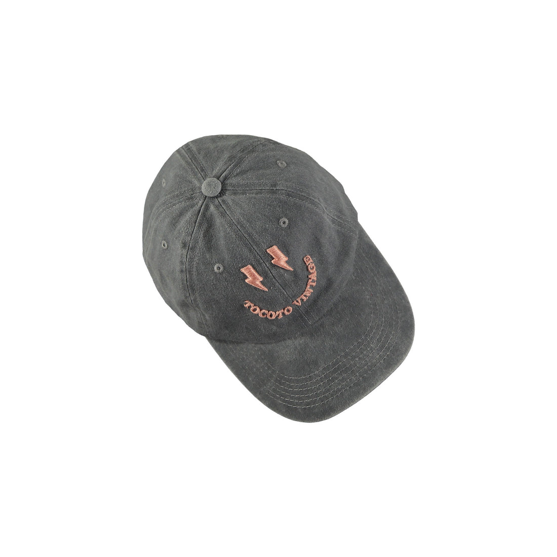 Tocoto Vintage Grey Smile Baseball Cap